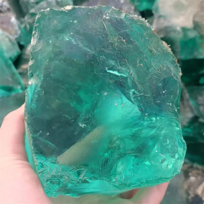 Landscaping Decoration Recycled Coloured Crushed Glass Rock Stone