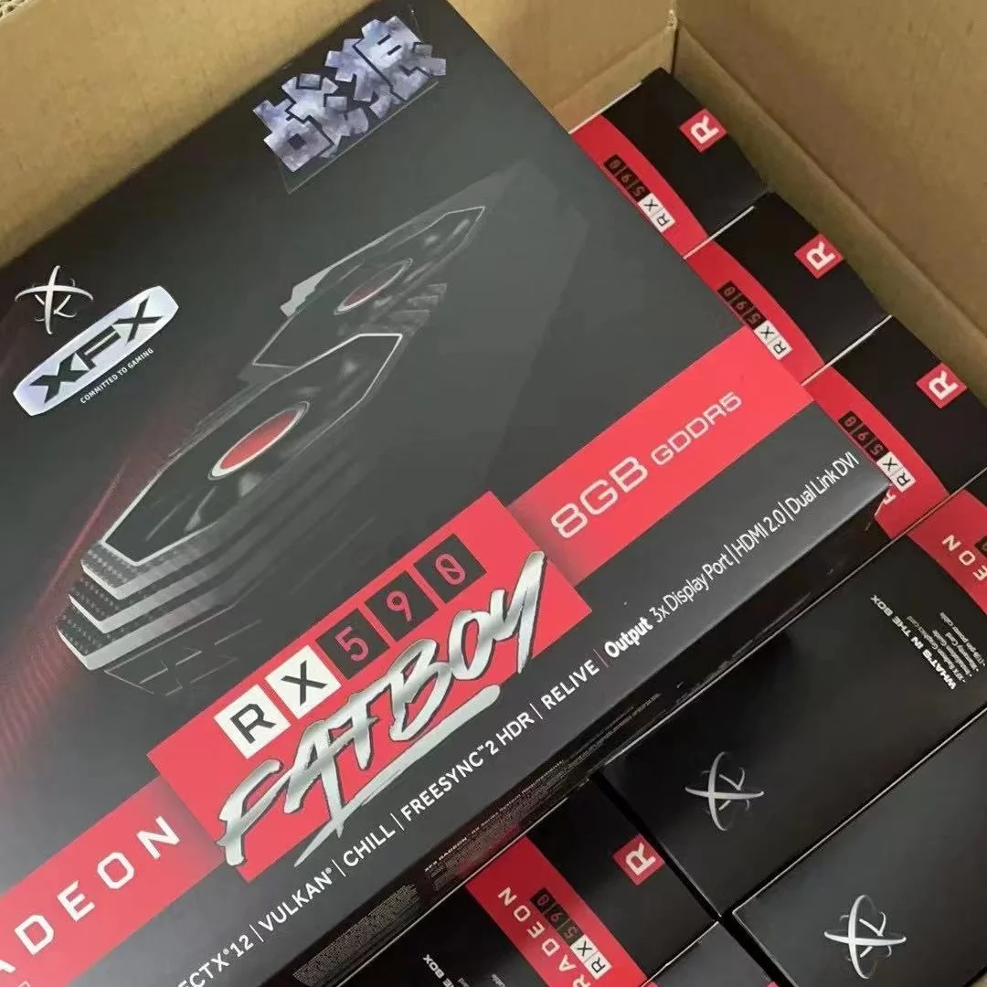 Оптовая цена, Новая графическая карта XFX RX590 598, графическая карта 8 ГБ GPU для майнинга эфириума ETH
