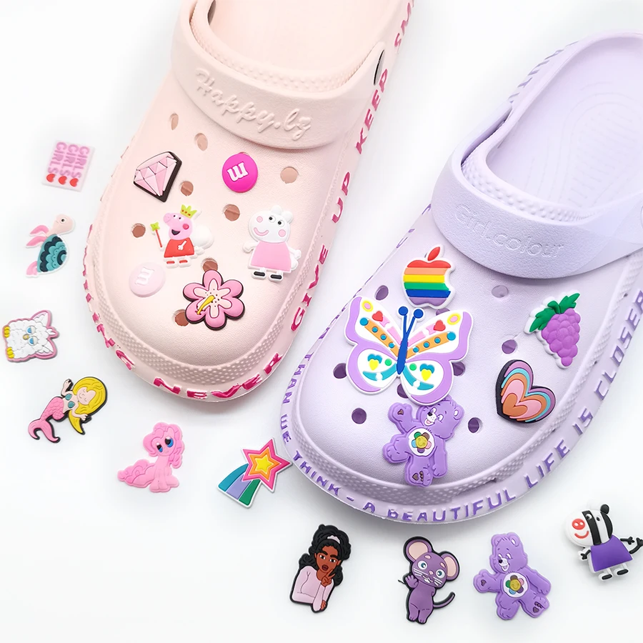 Wholesale Trendy Jibz PVC Rubber Soft Designer Croc Accessories Shoes Charms