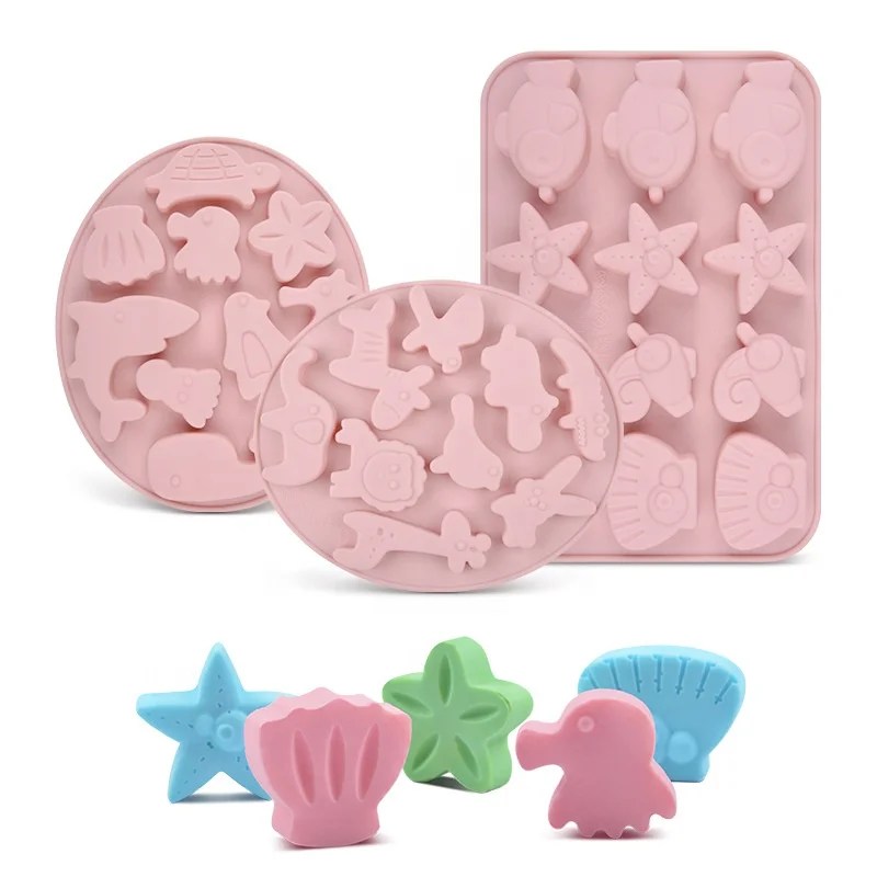 
ODM OEM Custom BPA Free Food Grade Silicone Cake Animal Silicone Chocolate Mold 