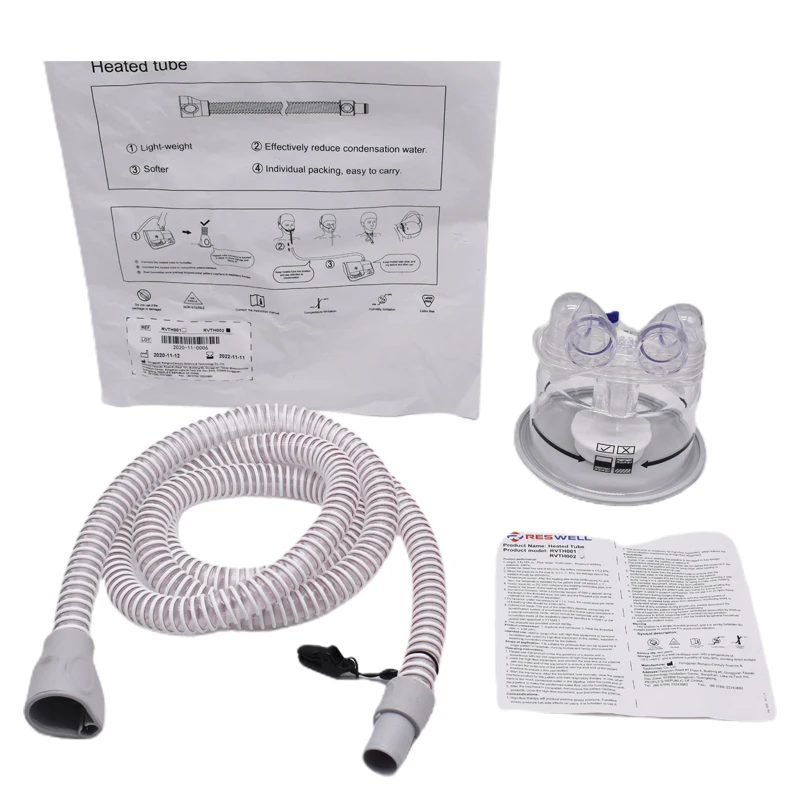 Heated Wire Breathing Circuit Plastic CE EOS Medical Materials & Accessories 2 Years Class I 1.8M ISO13485 RESWELL RVTH001