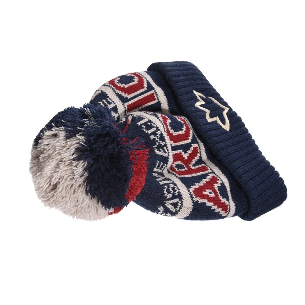  wholesale Custom Your Own Embroidery Logo 100% Acrylic Beanie Knitted Warm Winter Cap