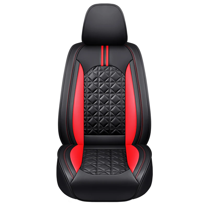 Car Seat Covers Full Set with Waterproof Leather,Airbag Compatible Automotive Vehicle Cushion Cover Universal fit for Most Cars