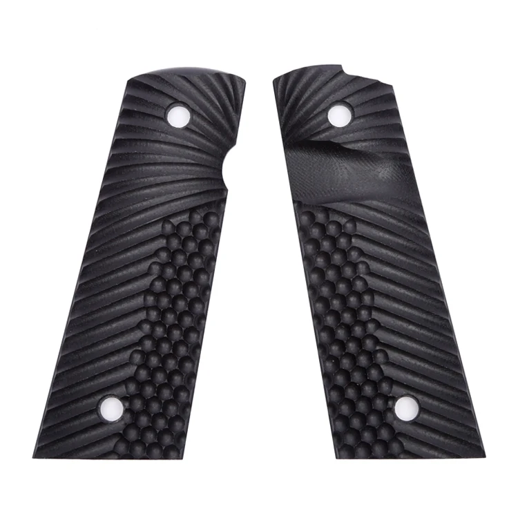 
G10 Gun Grips Full size 1911 bushing wrench for Colt 1911, OPS Eagle Wing texture with Magwell cut 