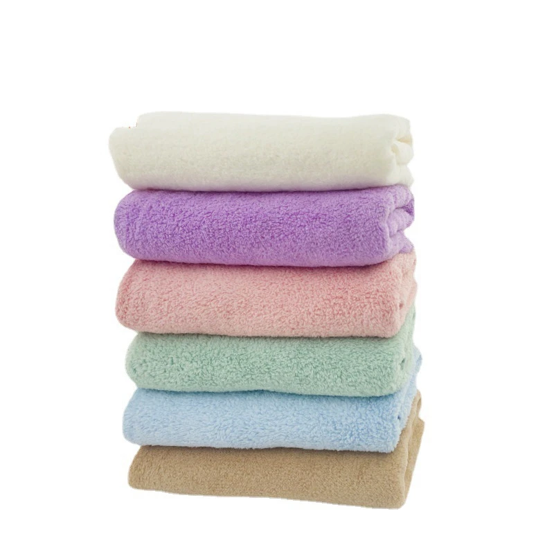 Wholesale Microfiber 30x30cm Quick Drying Terry loop Face Towel Face Napkins Cheap Cleaning Cloth Coral Fleece Kitchen Towel