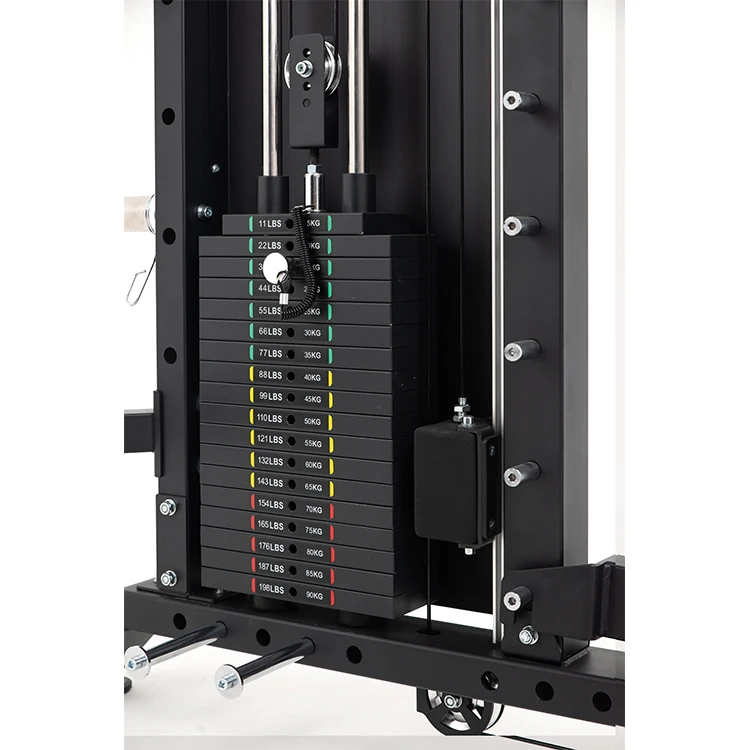 New fitness multifunctional squat rack professional smith machine squat rack with cables