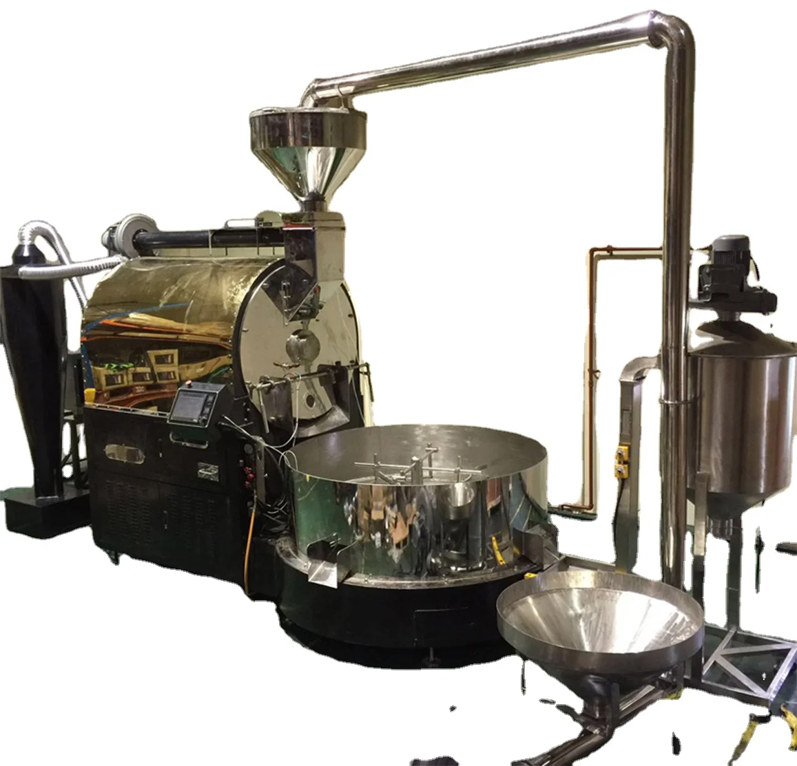 Factory Italian gemma sweet millcity industrial comercial diesel 60 kg 100kg 110 kg 120kg coffee roasting machines large roaster