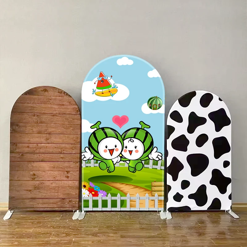 Custom Printed Fabric Cover for Arch Backdrop cover Birthday Decoration Chiara Arch Backdrop Spandex Cover