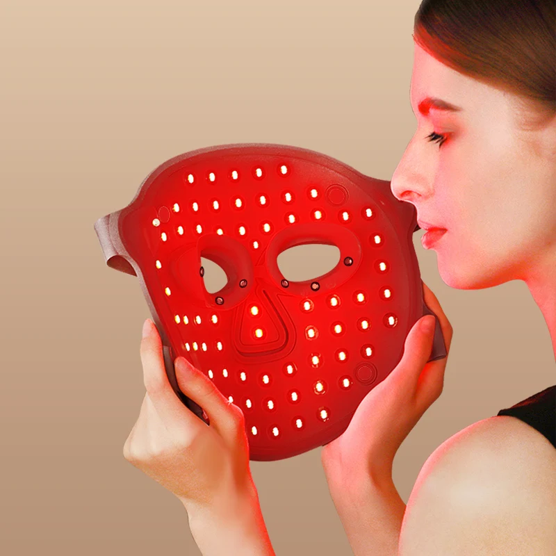 Manufacturer supplies 630 880nm facial led red light therapy mask red infrared 520 590 415nm skin care mask collagen led