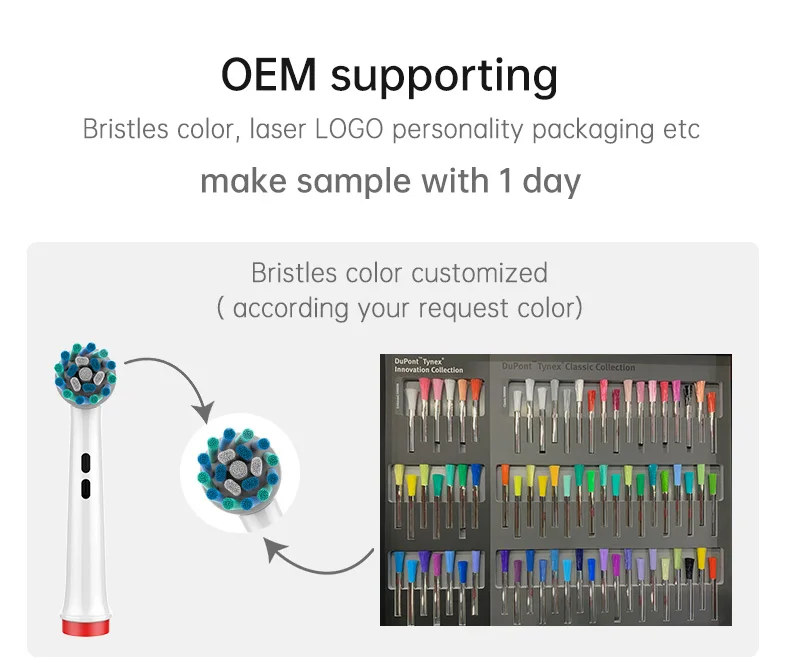 Or-Care Factory Directly Compatible B Bamboo Charcoal Toothbrush Heads