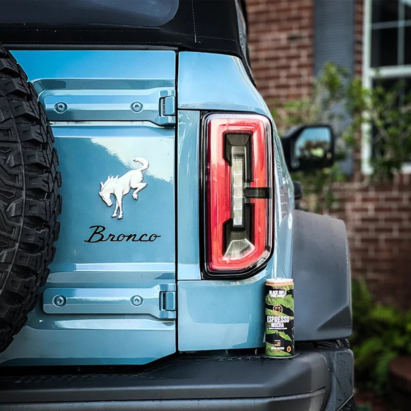 Car Accessories Led Tail Light Lamp Cover Guard Trim Frame Bezels Decoration Replace For Ford Bronco 2021 2022 2023