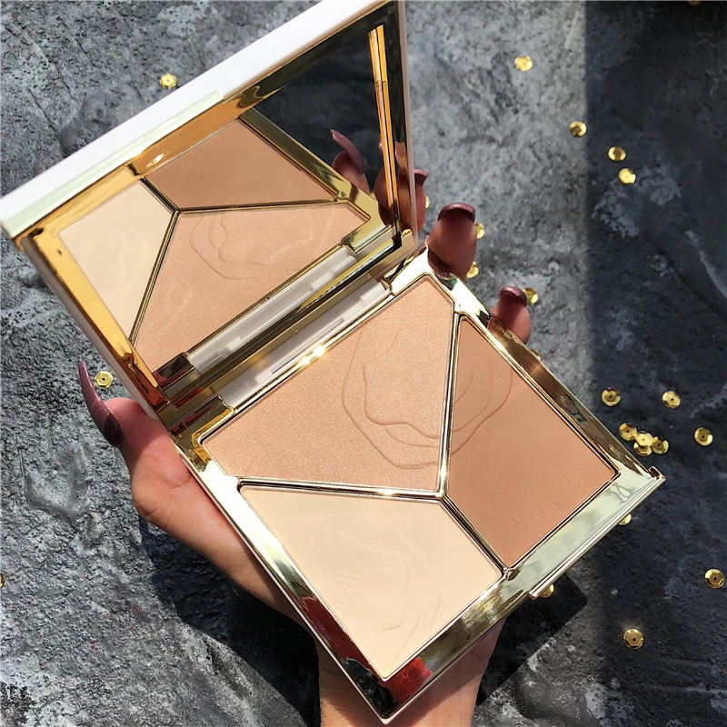 New 3D Bronzer Highlighter Cream Texture Contour Illuminator Makeup private label Highlighter pallette For Face Makeup