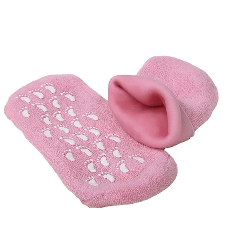 Good Quality Skin Spa Gel Glove Natural Silk Foot Care Sock