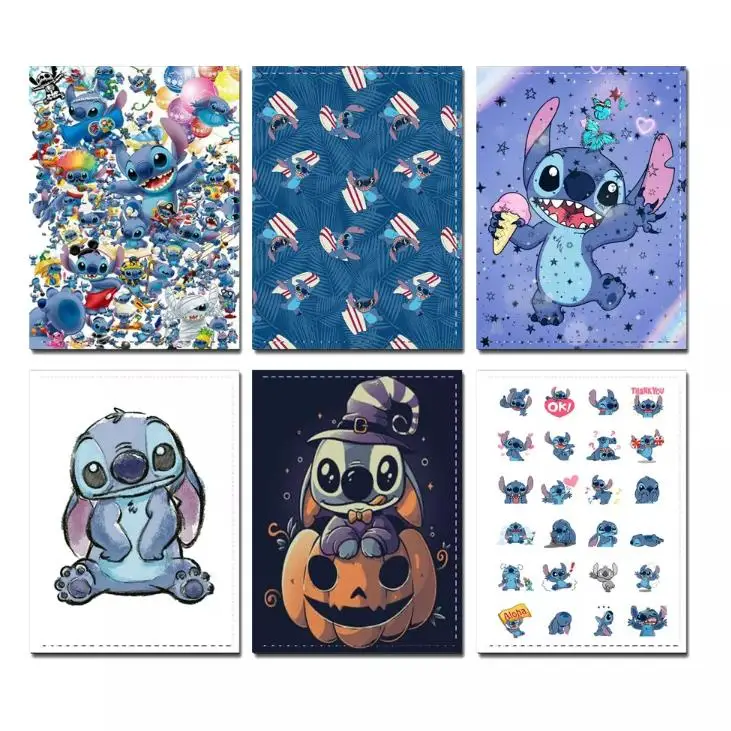 Durable low price Stitch credit card holder high quality square travel passport cover