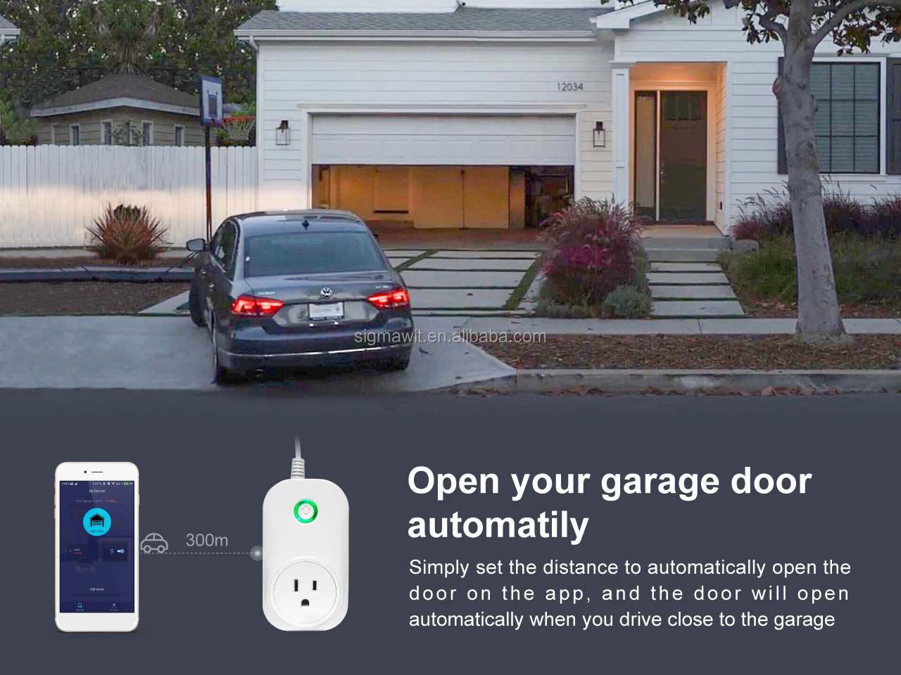 AC100-240V Operated Wifi smart Gate remote control garage door opener Electric Tuya Garage Door Opener
