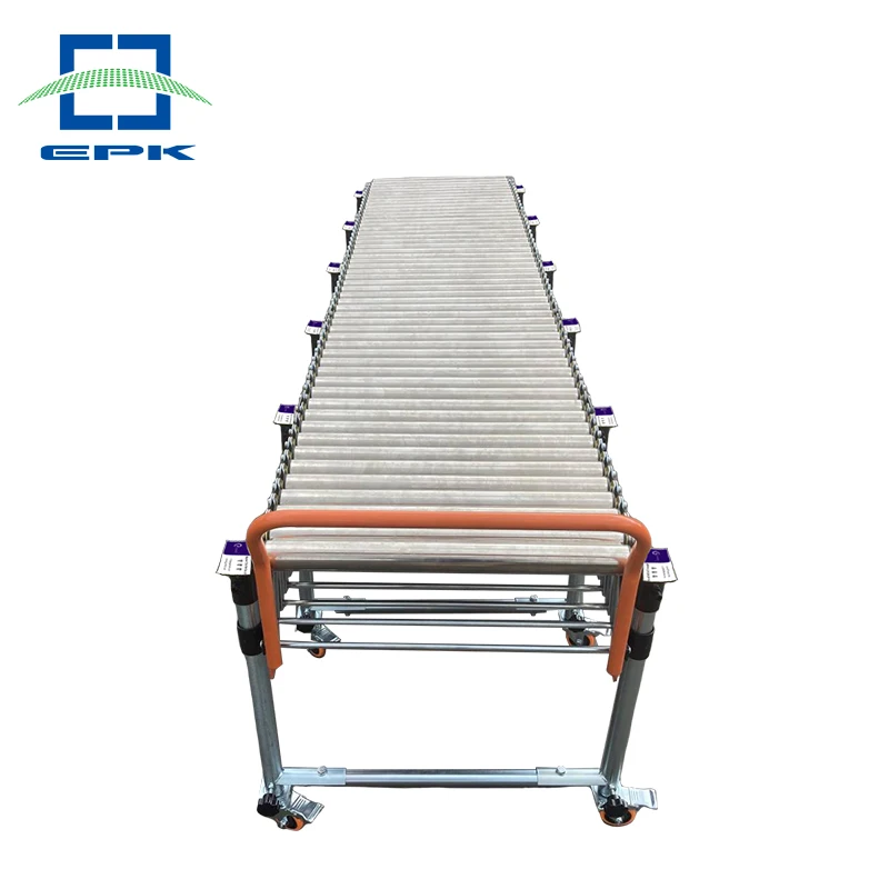 Manufacturers Supply Customized powered Motorized Rolled Roller Chain Conveyor