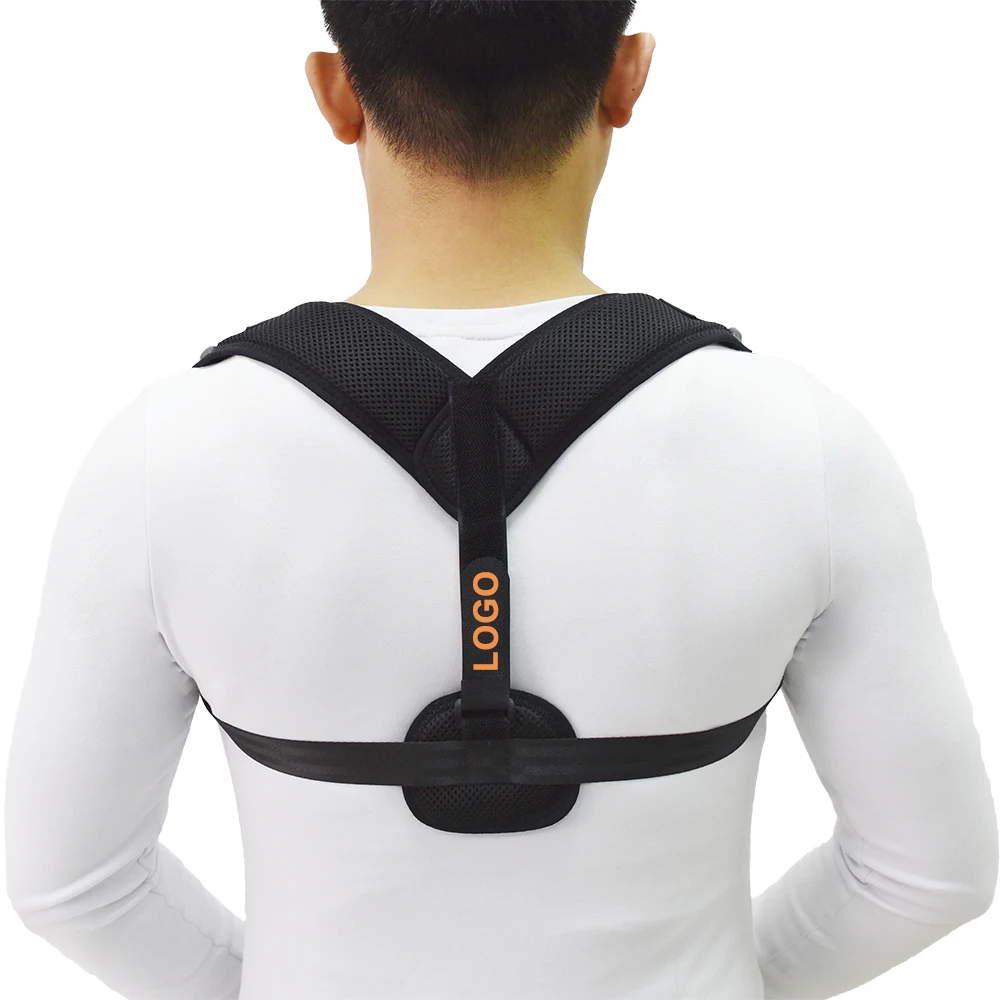 GANGSHENG 2021 straighten hunchback posture Clavicle Shoulder Back Posture Corrector Brace with Adjustable buckle at front strap