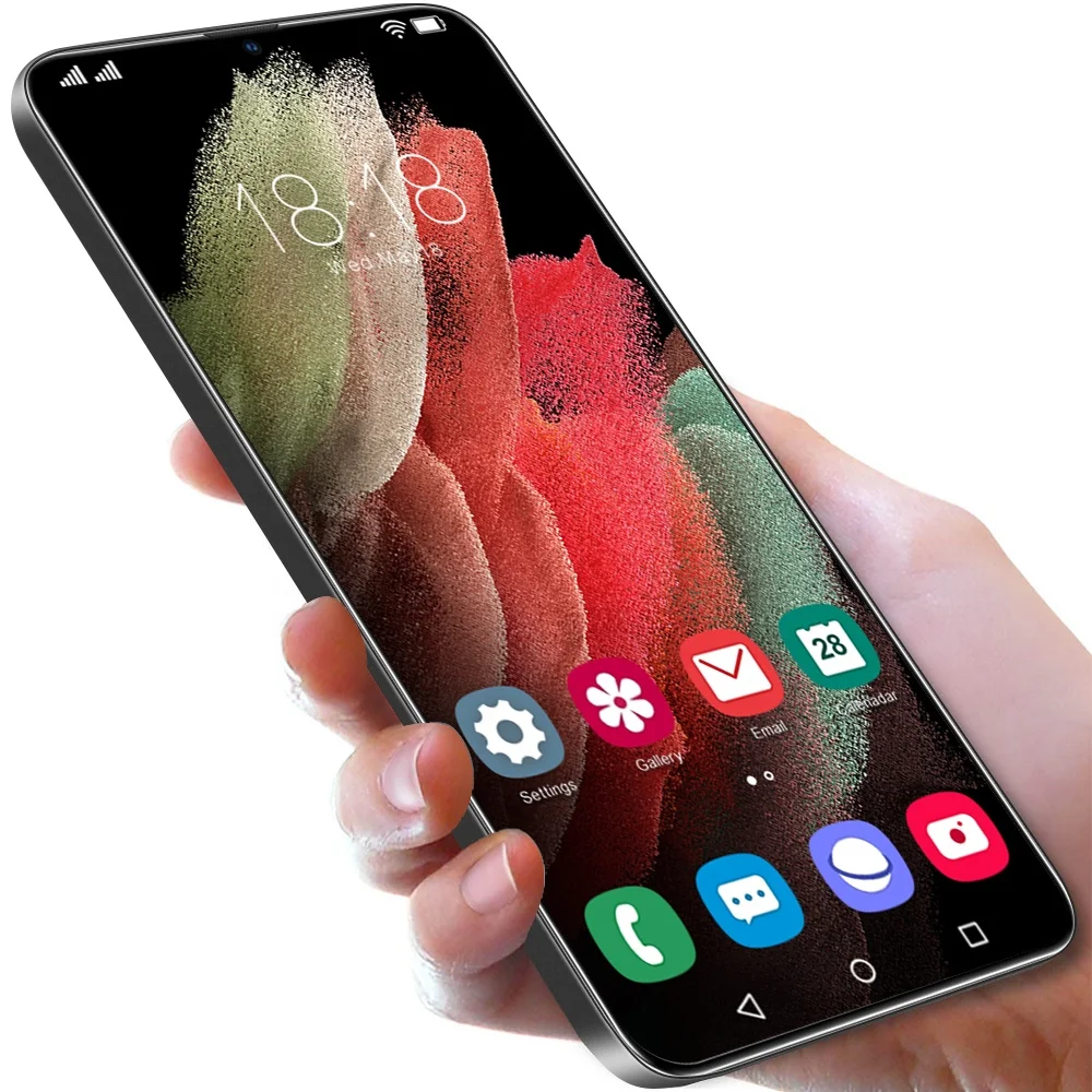 Hot sell S21ultra unlock 6.3inch 16+512gb cell phone 5g mobile phone for samsung galaxy s21ultra 1:1