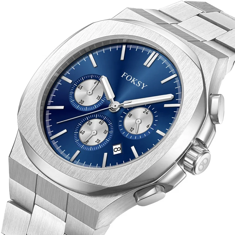 Men Watch In Business Chronograph Wristwatch Luxury Handwatch Waterproof Japan Movement Quartz Watch For Men