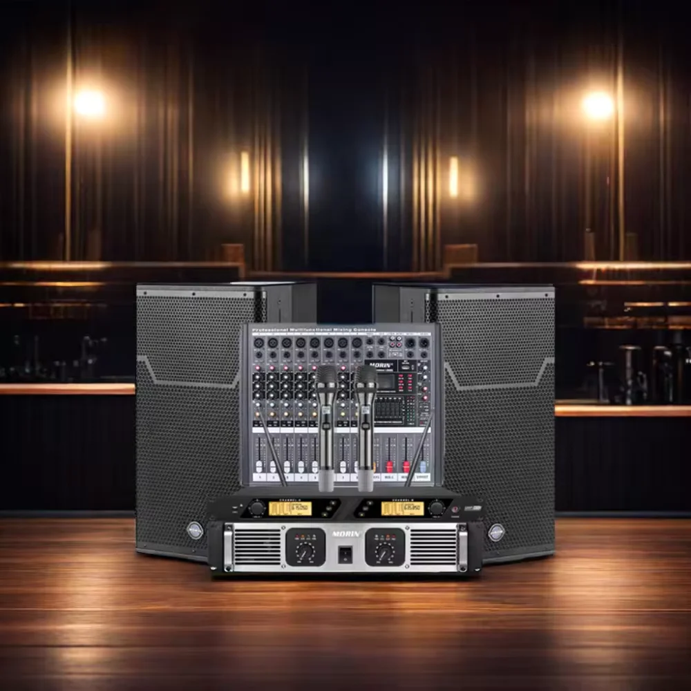 15 inch woofer sound system complete set mdf dj professional pa system for church public address