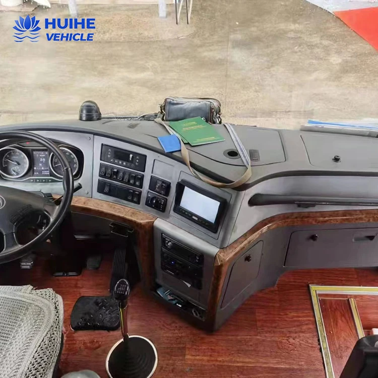 Refurbished Used Coach Bus Steering with Air Conditioner For Long Distance Transportation