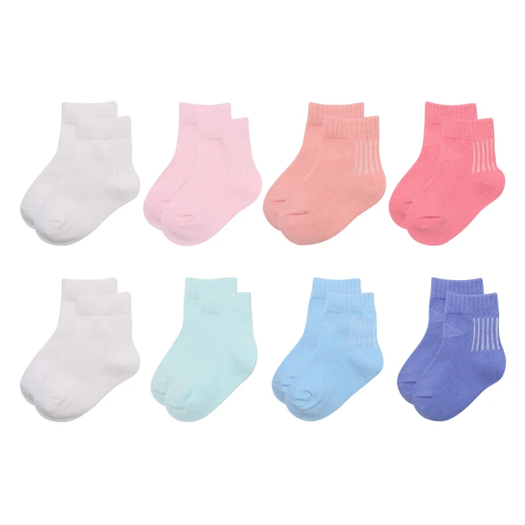 OEM Custom design Logo comfortable soft  Organic cotton socks baby socks New Born Toddlers