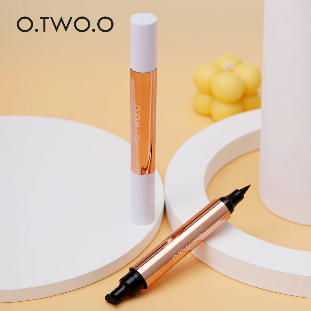 O.TWO.O Stamp Eyeliner Soft Sponge Head Liquid Eyeliner Quick Drying Waterproof Eyeliner Pen Miraculous Cat-eye Stamp 3 Years