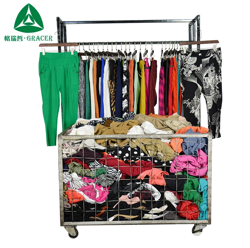 Thrift Store Ukay Ukay Bale Second Hand Clothes Ladies Cotton Pants China Used Clothing For Sale