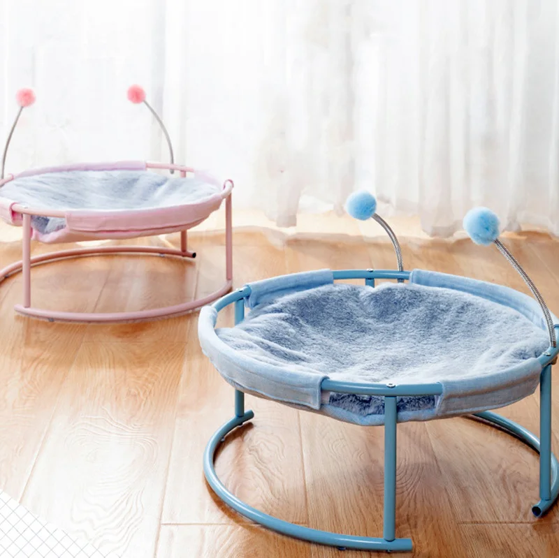 45cm metal cat hammock floor breathable mesh cloth hammock for cats