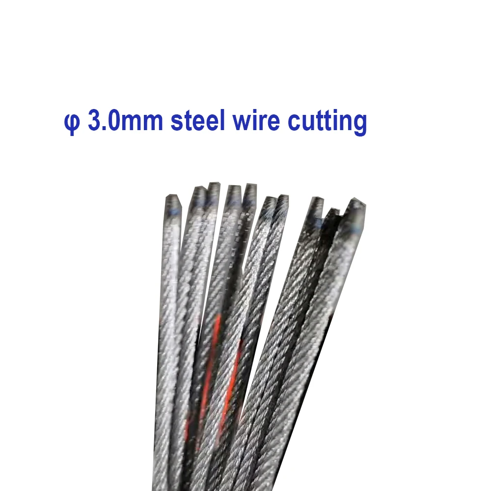 steel wire rope line cable fusing melting cutting machine