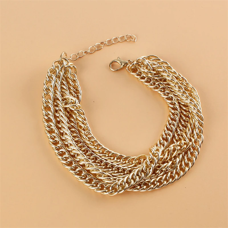 2023 Latest Pumps Shoes Multi-Layer Fashion Metal Chain High Heels Sexy Anklet For Women