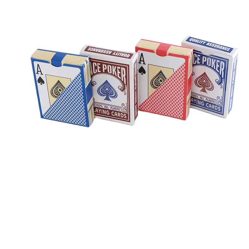 New high-end listing 100% plastic adult games playing cards custom printing plastic