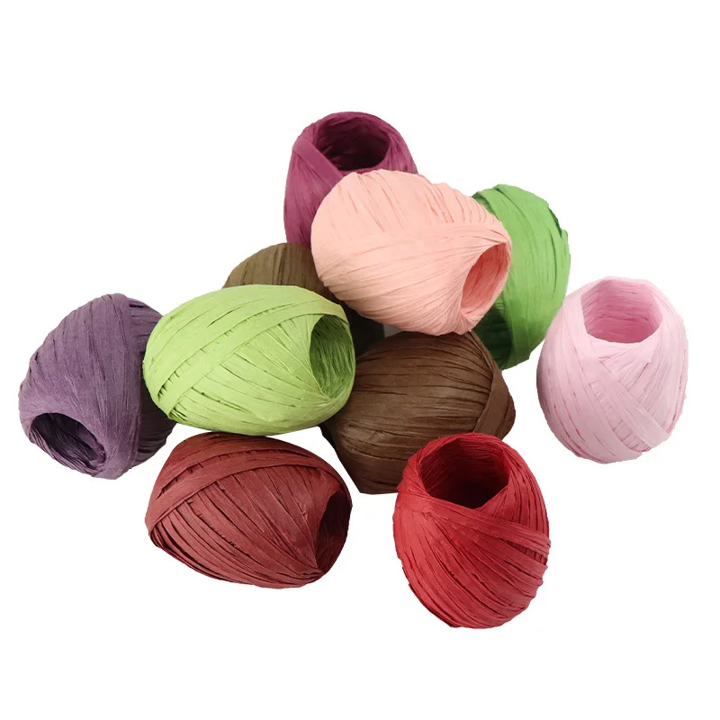 Raffia paper rope  packaging bundled raffia string