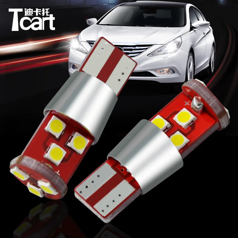 Tcart auto lighting bulb super Bright 12v 168 W5W Wedge 9SMD 3030 Chipsets LED Replacement Bulbs Error Free t10 canbus car led