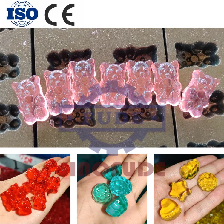 Новый полностью автоматическая клейкий делая машину Gummy медведя желе конфеты ЛИНИЯ ДЛЯ наливания