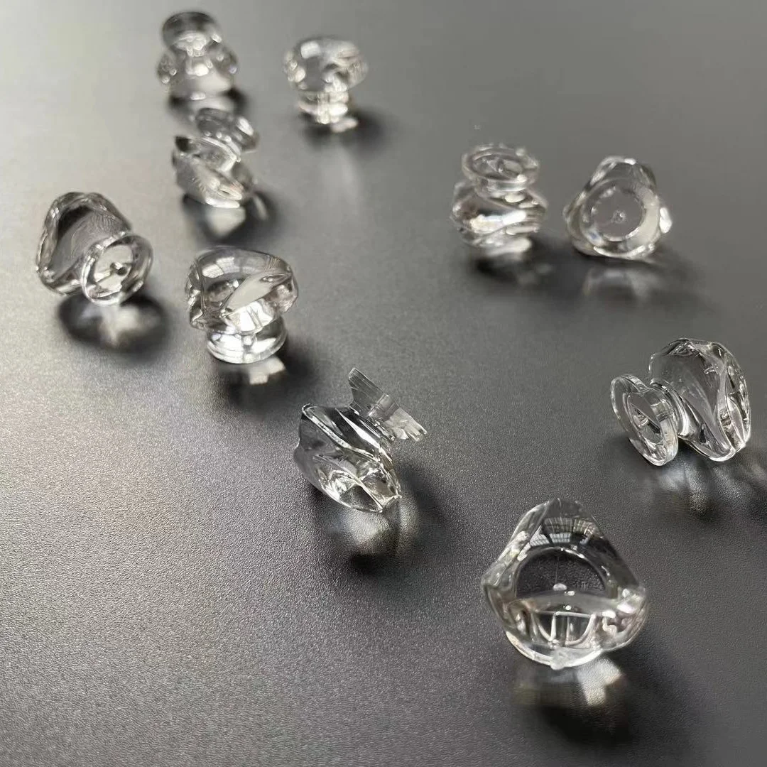 Mini Crystal Door Knobs Decorative Small Jewelry Box Handle Acrylic Drawer Cabinet Clear Pull Handles