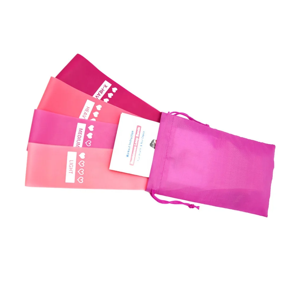 
Hot Sale Resistance Bands Set Exercise Workout Booty Latex Band for Legs and Butt Loop Fitness Equipment for Women 