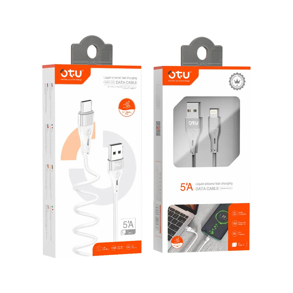 
Newly Brand OTU Wholesale Price TPE Material Fast Charging 3A 1M USB Dync Charger Cables 