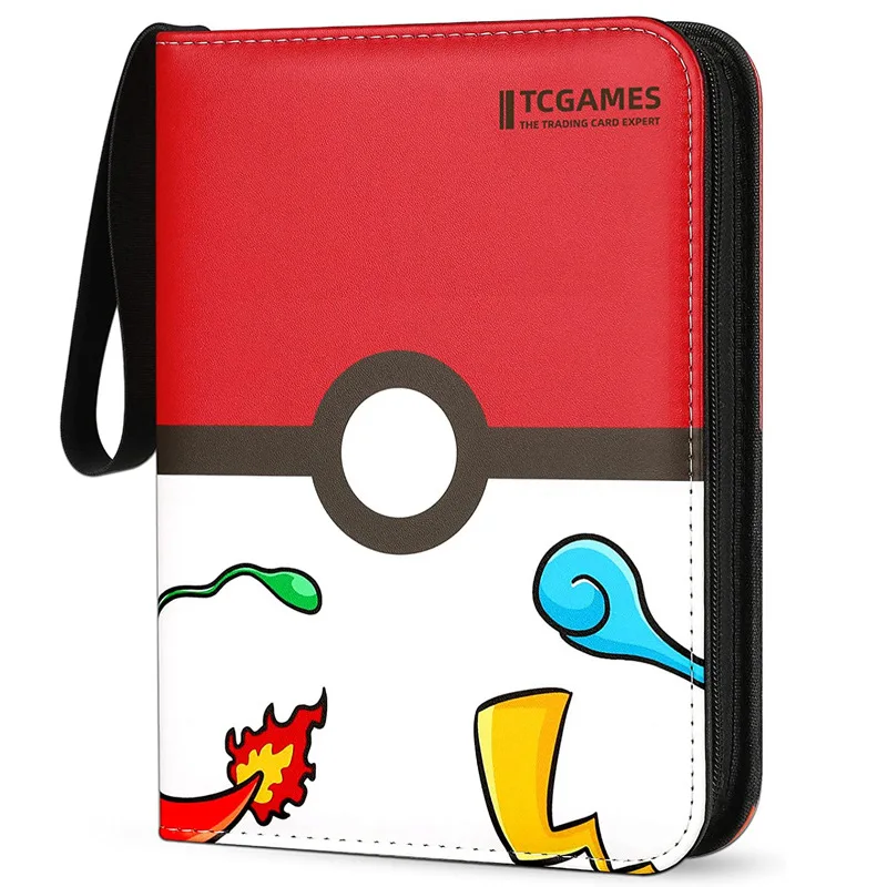 Лидер продаж, переплетная папка для торговых карт/альбом с 4 карманами, держатель для верхнего погрузчика с логотипом на заказ