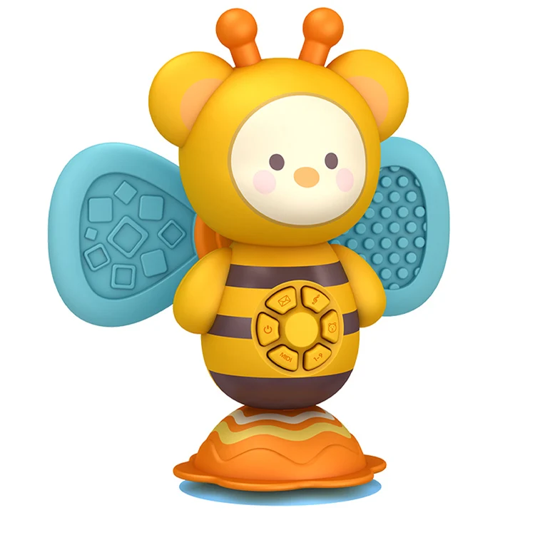 JACKOTOYS игрушка для раннего развития обучающая малышей прорезыватель крылья пчела музыка детские пластиковые игрушки пчелы с питанием от батарейки животные