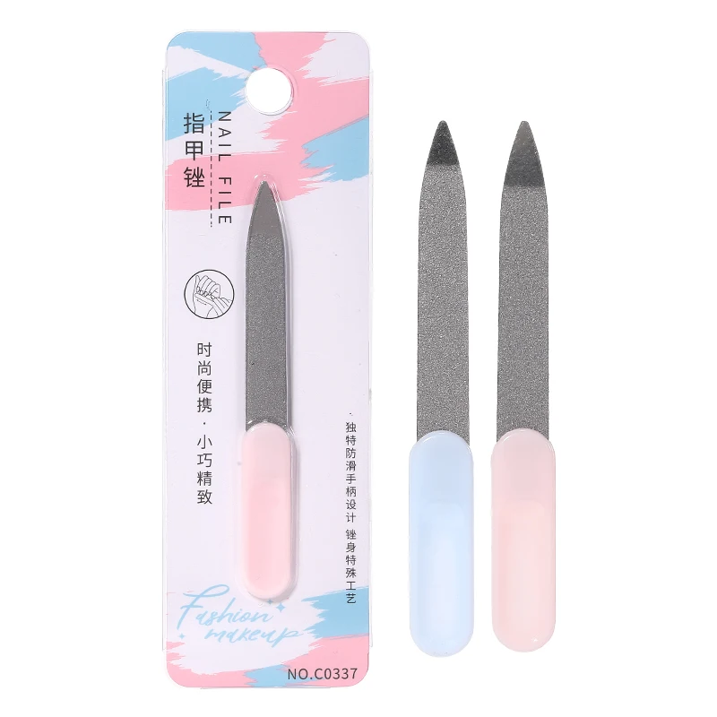 LMLTOP Single Pack 80/100 Zebra Nail Files Emery Board C0337 Plastic+Emery Professional Manicure Nail Art Nail Polishing File