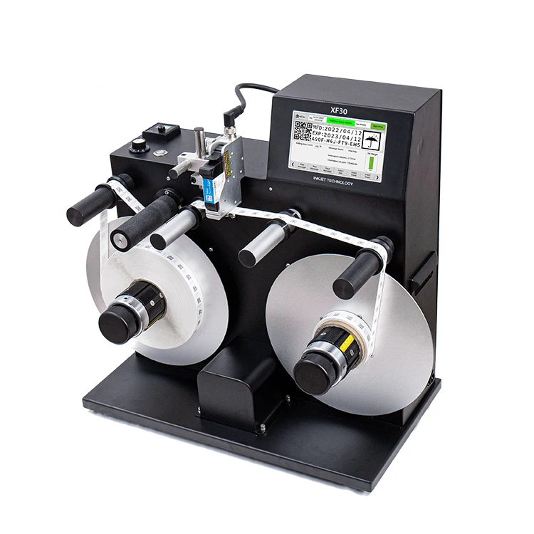 Tabletop Automatic Thermal Label Printer Rewinder and Unwinder Machine