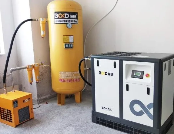 11KW 15HP BD-15A с ременным приводом Электрический масляный инжекторный винтовой воздушный