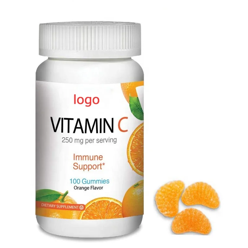 NON GMO wholesale price Private label vitamin Pectin Bear shape Vegan Vitamins C Gummies For Kids men and women