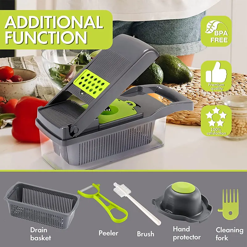 Multifunctional Kitchen Slicer Food Grater Vegetable cutter Slicer Dicer Cutter Onion Vegetable Chopper