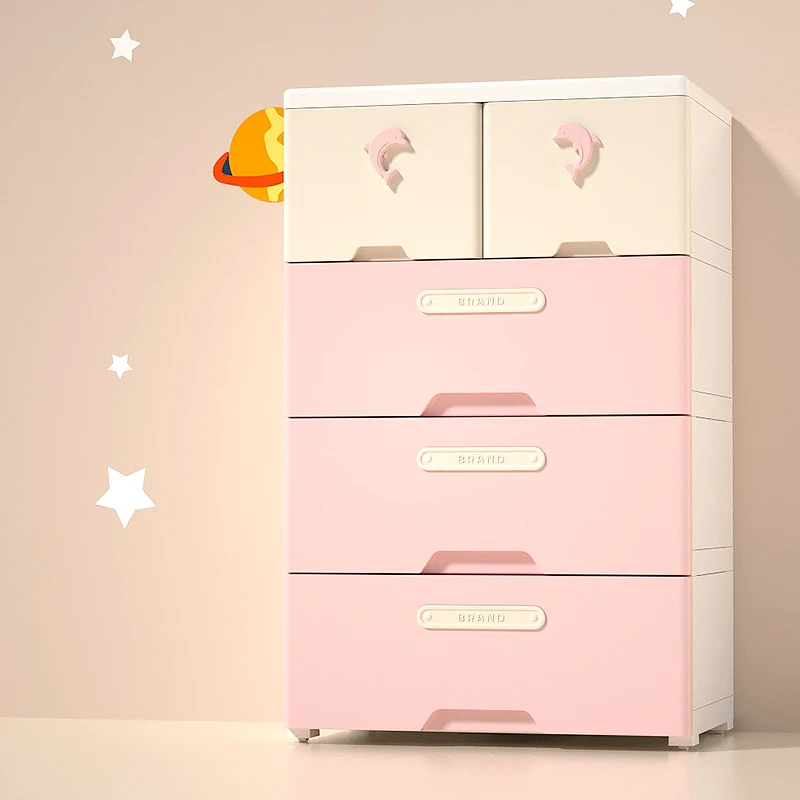 2022 New design children plastic  kid clothes Drawers Organizer Furniture Closet Cabinets