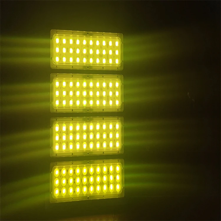 Водонепроницаемый прожектор высокой мощности smd5050 с черным покрытием для парка развлечений, 400 Вт, 8 шт., 50 Вт, модуль rgb, светодиодный прожектор