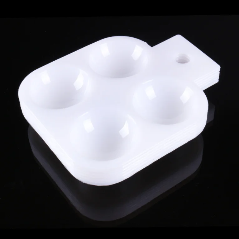 4 Wells Paint Tray Palettes Plastic Pallets for Kid,Adult,Student to Acrylic Oil Watercolor Craft DIY Art Painting