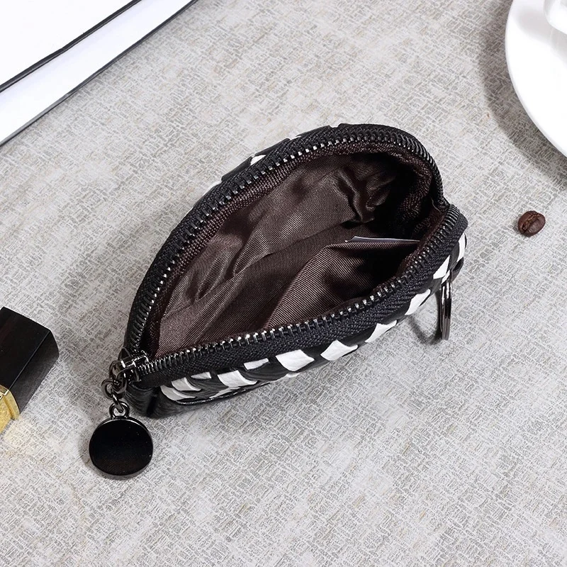 
2019 new purse fashion laser solid color key card package multi-function mini wallet 