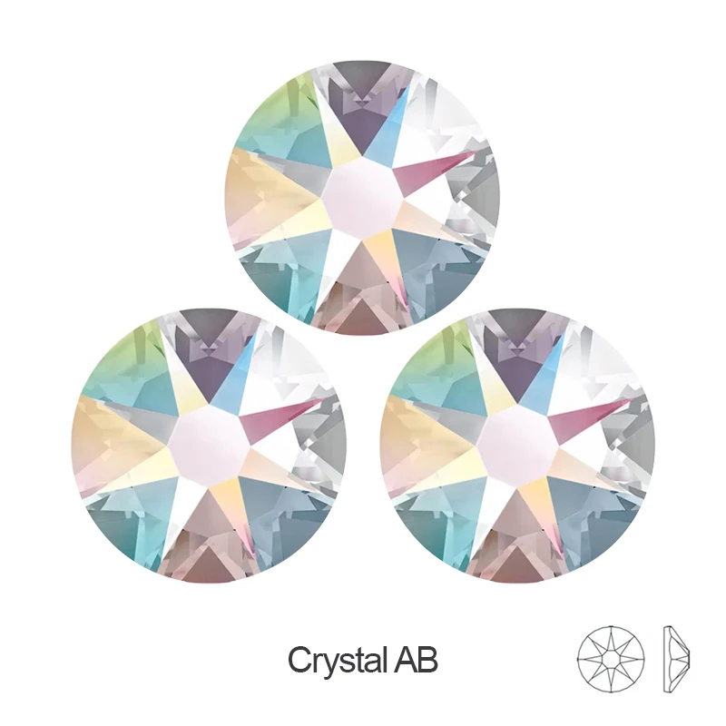 Wholesale High Quality 2088 Glass Non Hotfix Crystal Stone SS20 16 Cut Facets Non Hot Fix Rhinestone For Wedding Dresses